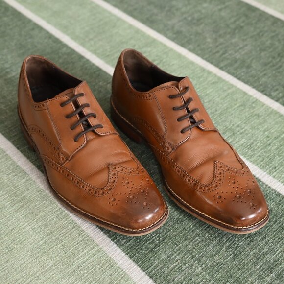 Florsheim Wingtip Oxford - Saddle Tan - Picture 2 of 6